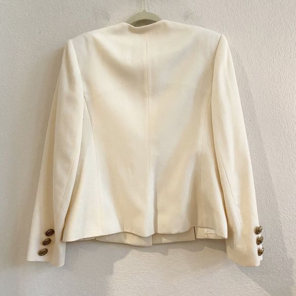 Herbert Grossman Vintage Union Made Jacket Cream ILGWU Made In USA Retro 80s - Picture 6 of 11